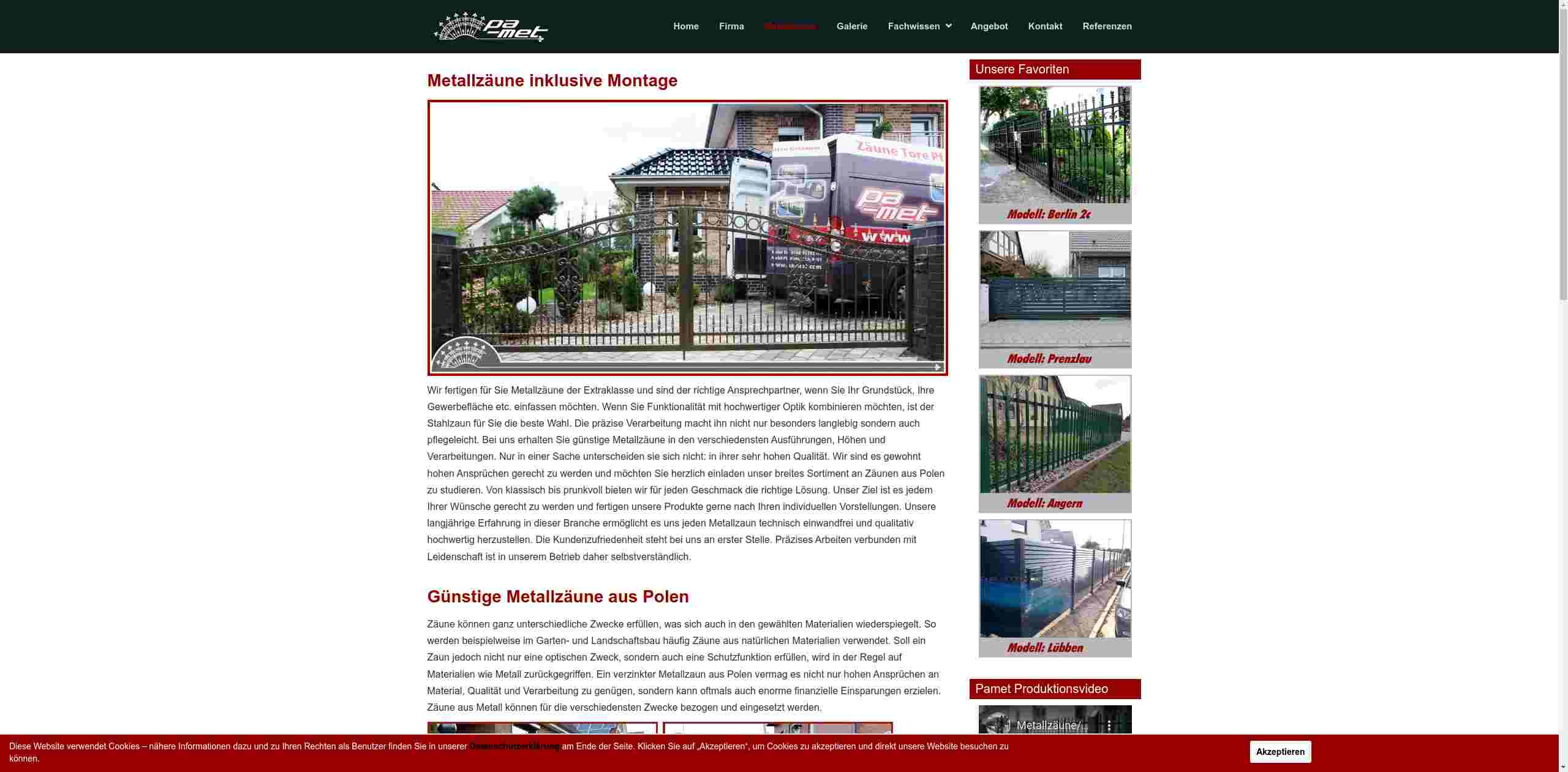 Günstige metallzäune pa met 2023